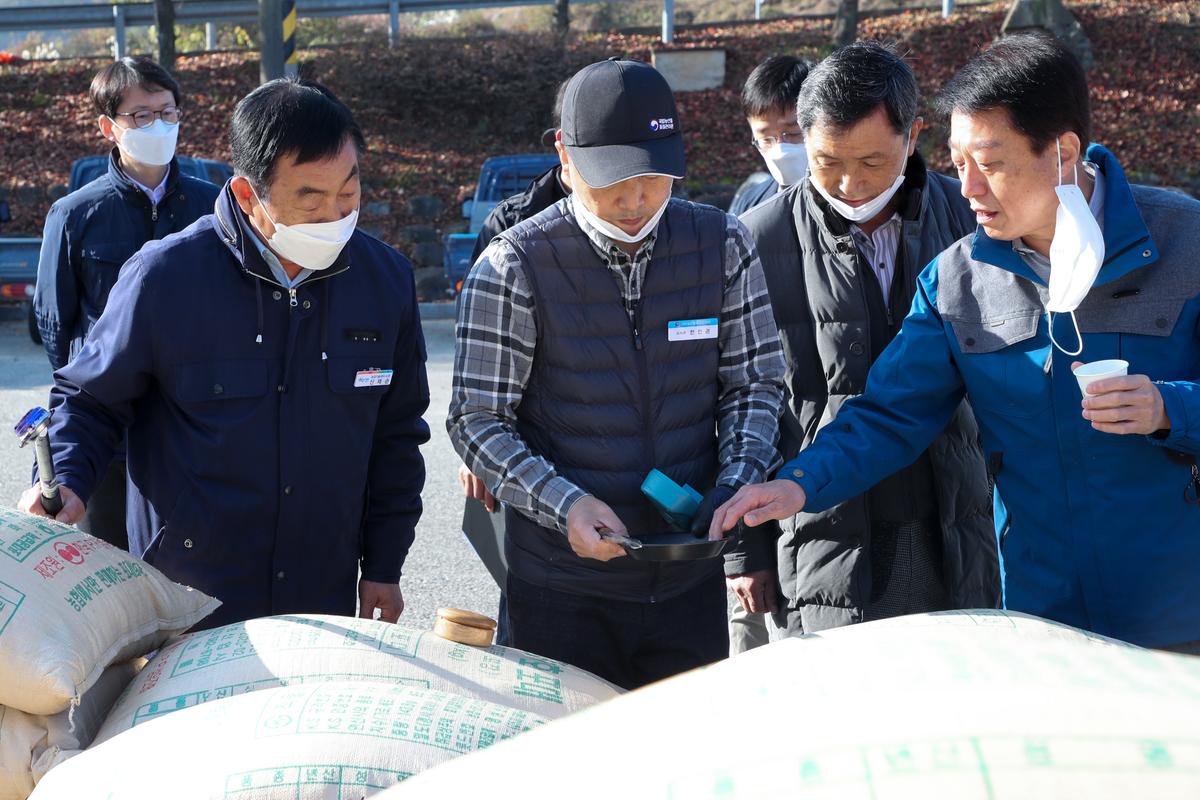 대병공공비축미곡 수매 현장 방문