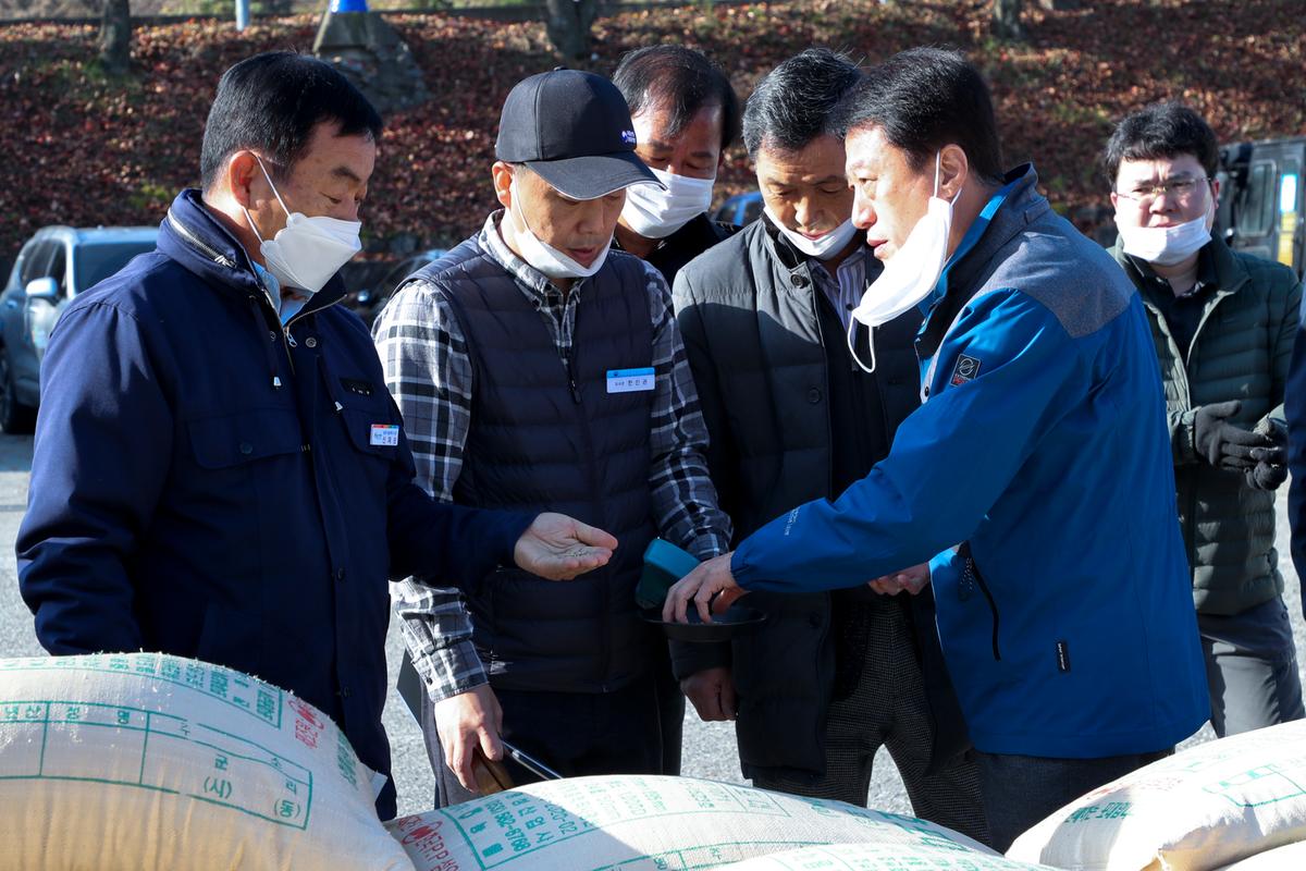 대병공공비축미곡 수매 현장 방문