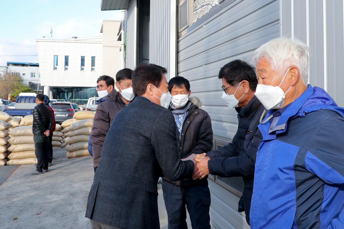합천읍공공비축미곡 수매 현장 방문