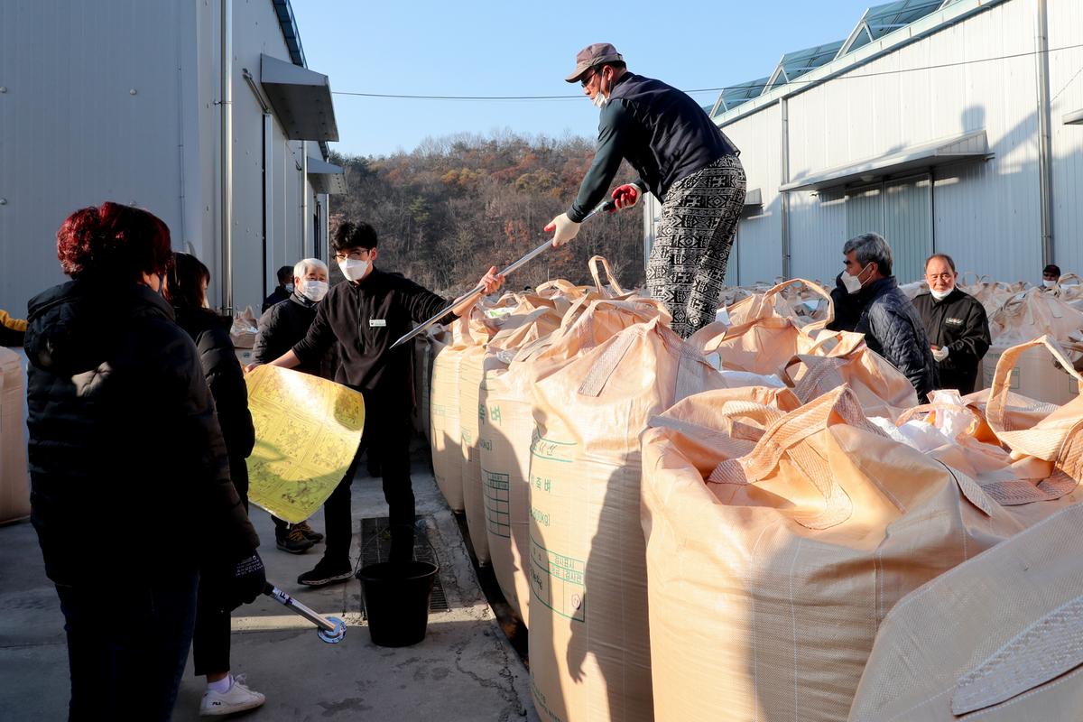쌍백공공비축미곡 수매 현장 방문