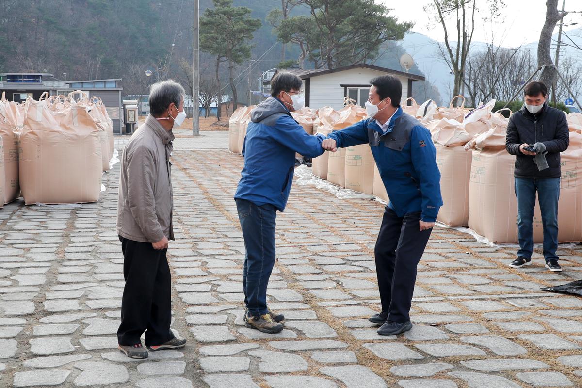 가회면공공비축미곡 수매 현장 방문