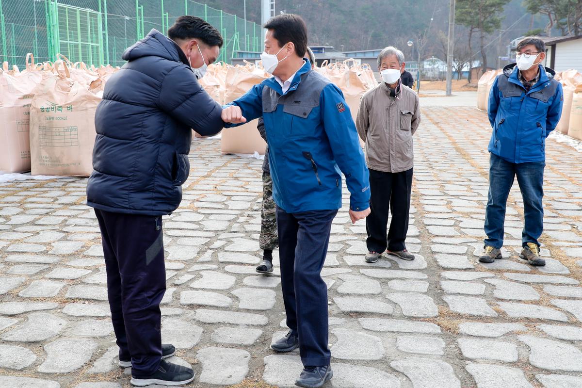 가회면공공비축미곡 수매 현장 방문