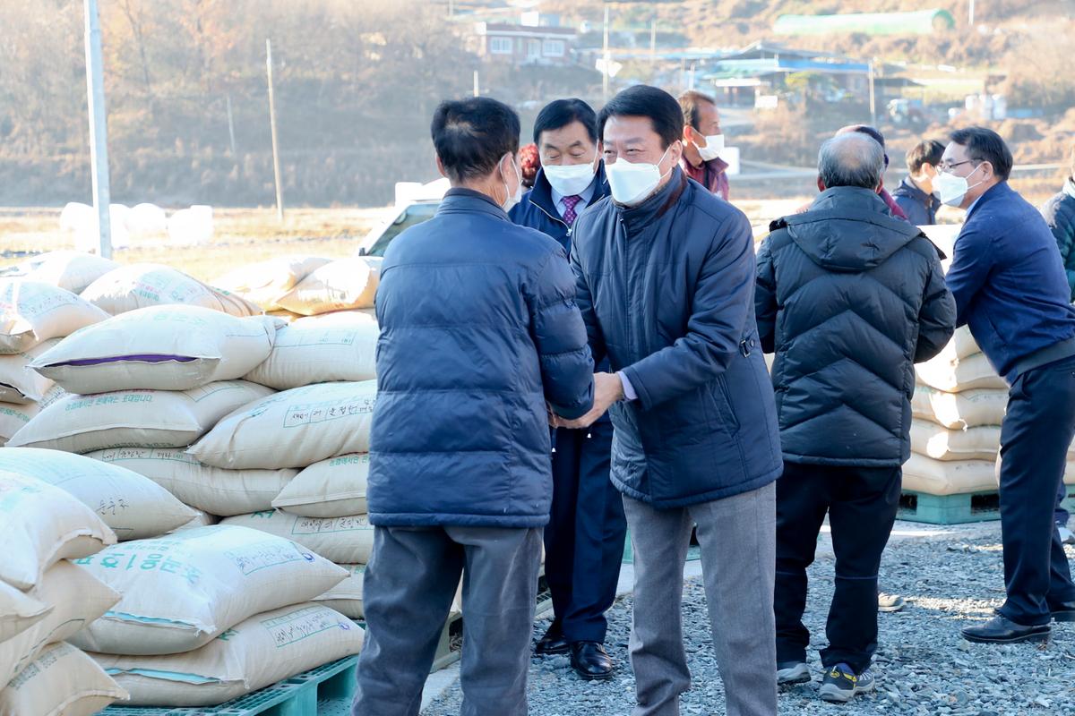가야면 공공비축미곡 수매 현장 방문