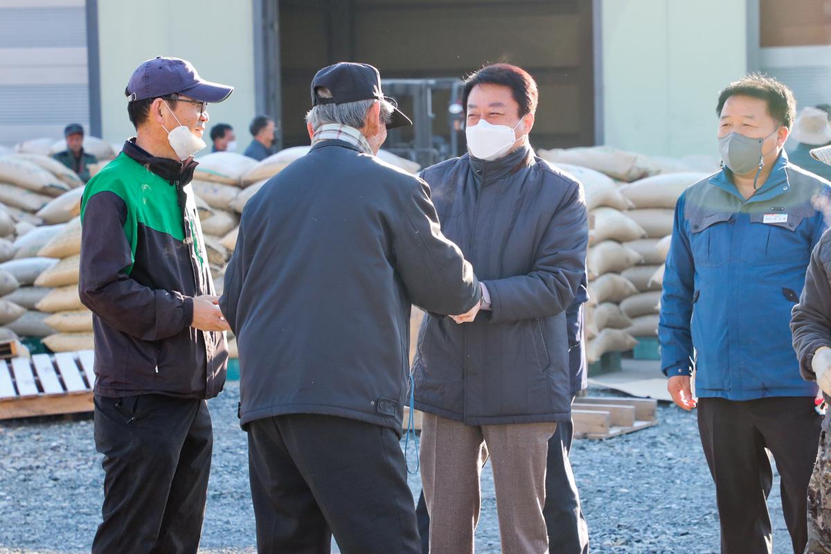 가야면 공공비축미곡 수매 현장 방문
