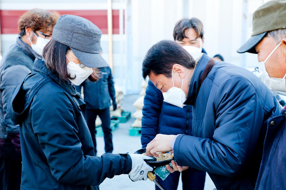 가야면 공공비축미곡 수매 현장 방문