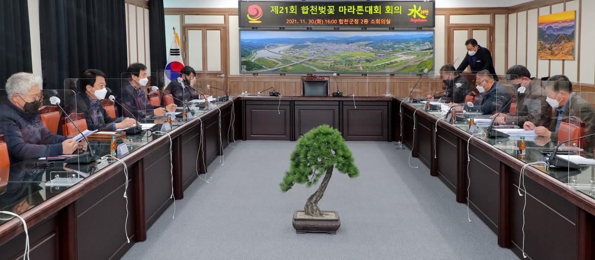 #제21회 합천벚꽃마라톤대회 추진 관련 회의 개최