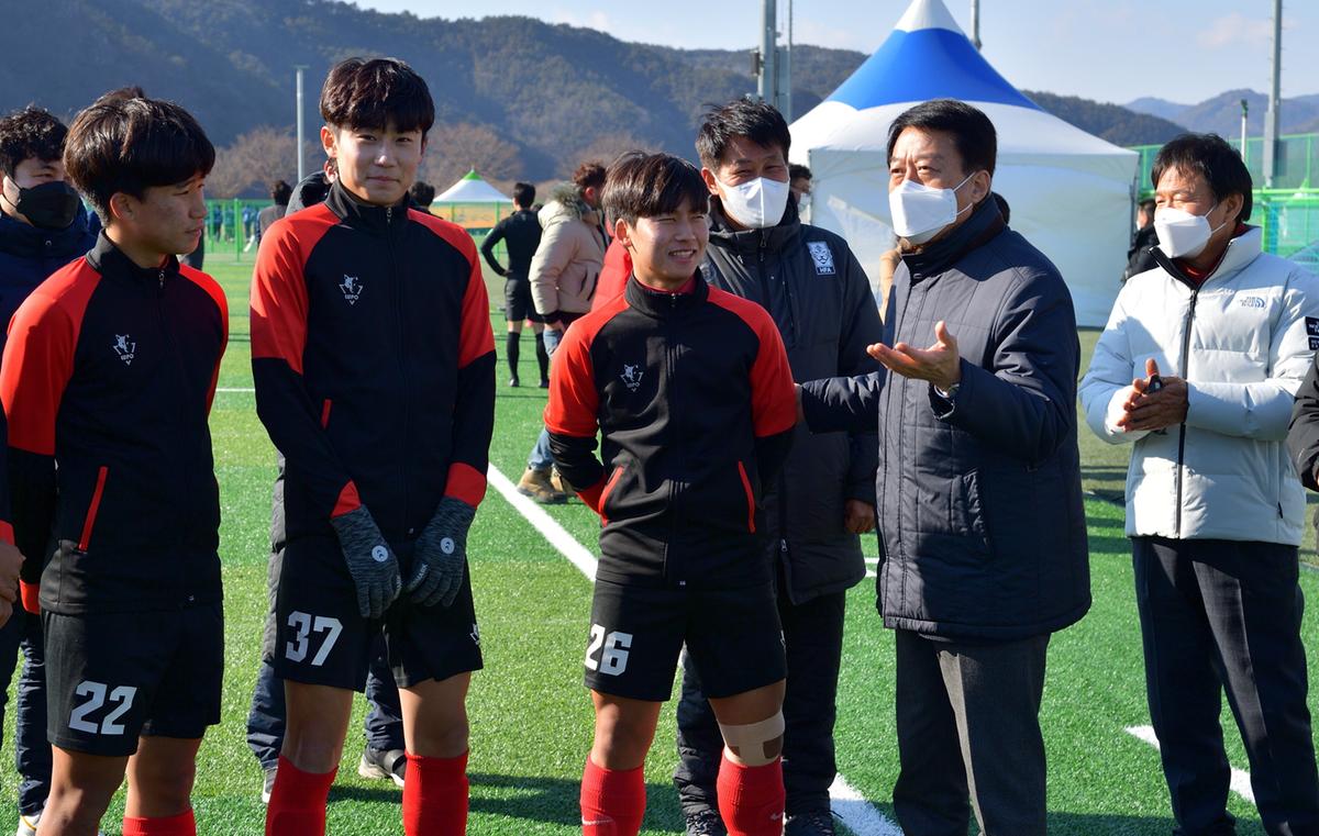 동계전지훈련 격려방문 