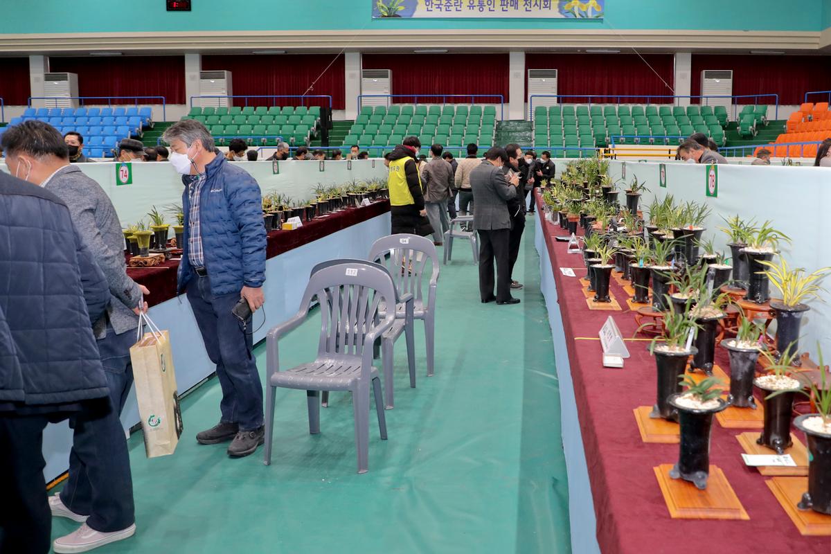 제3회 한국춘란 무명품 전국대회 개회식