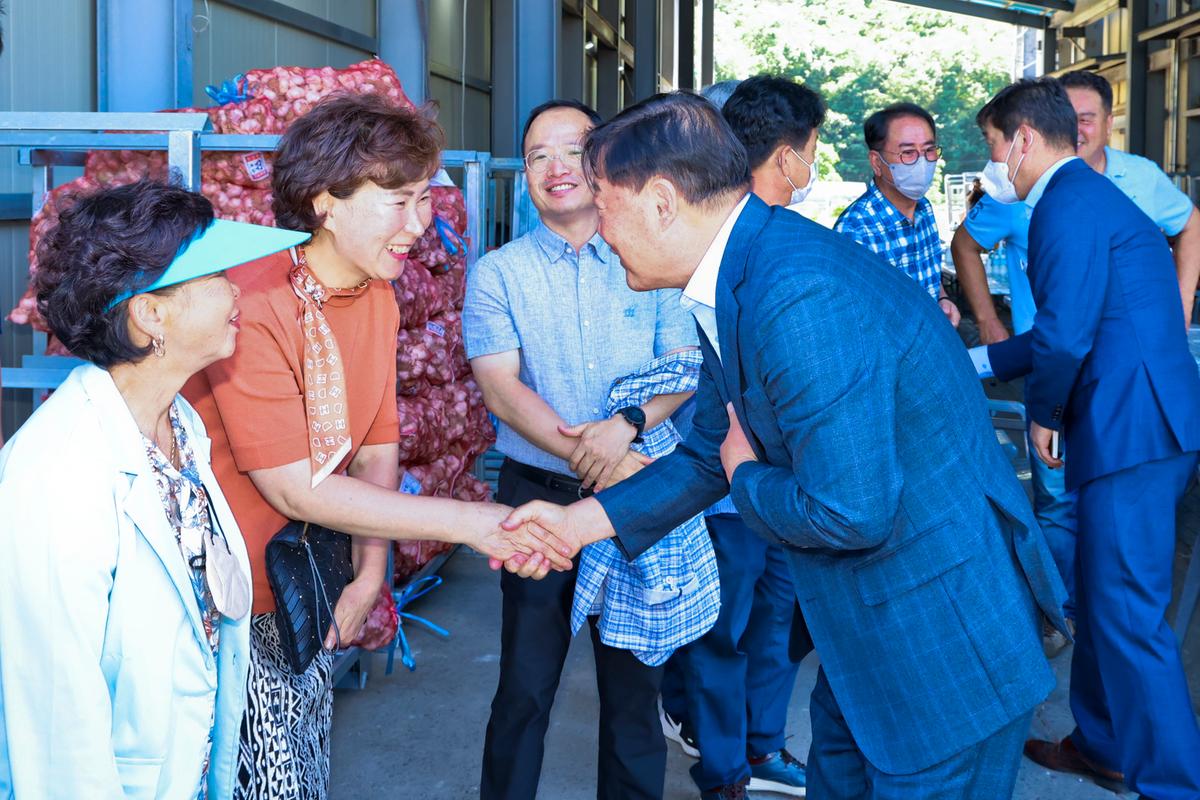2022년 건마늘 산지공판장 초매식