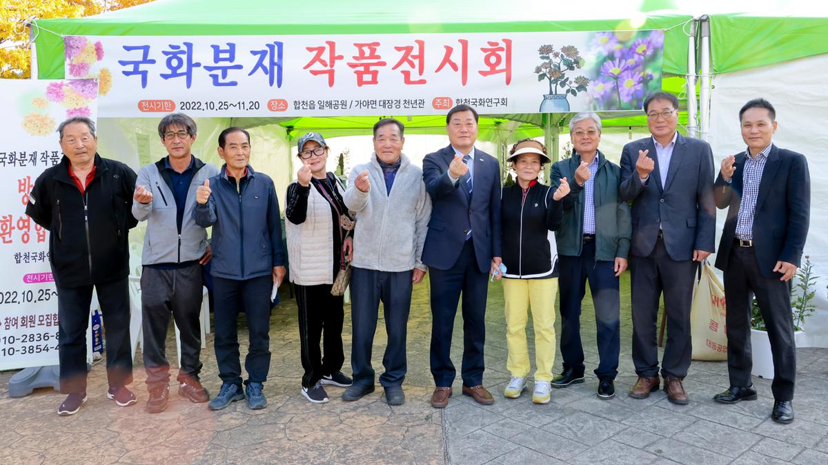 국화분재 전시회 관람