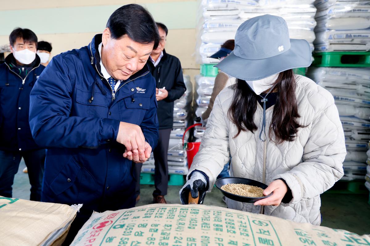 가회,삼가공공비축미곡 수매 현장 방문