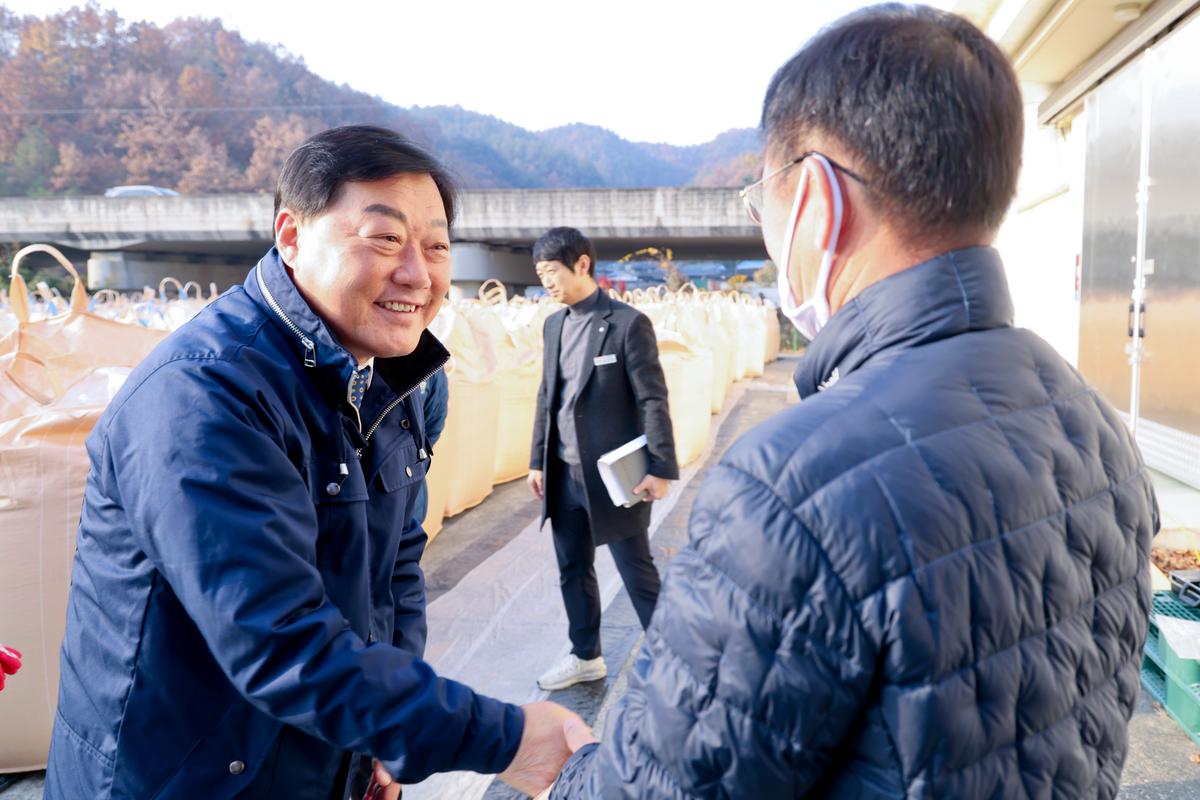 대양면 공공비축미곡 수매 현장 방문