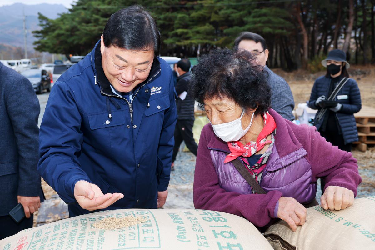 가야면 공공비축미곡 수매 현장 방문