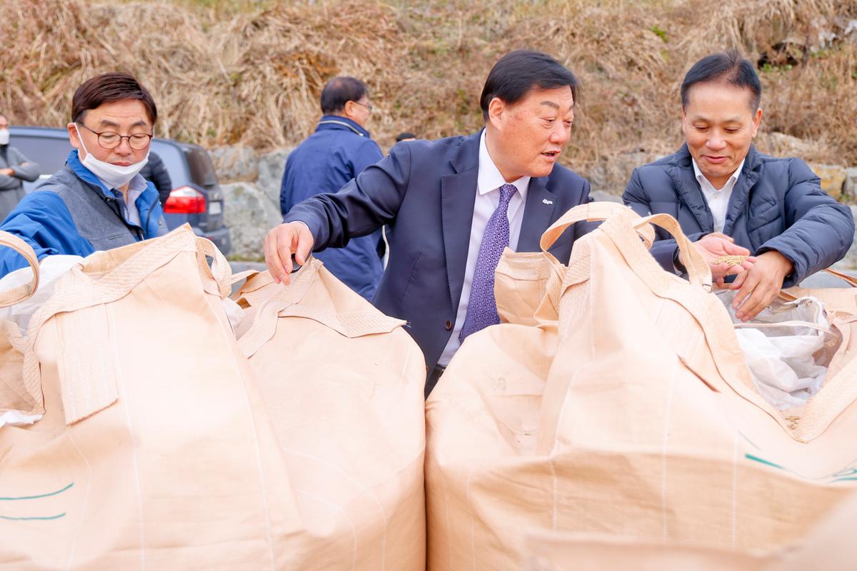 묘산면 공공비축미곡 수매 현장 방문