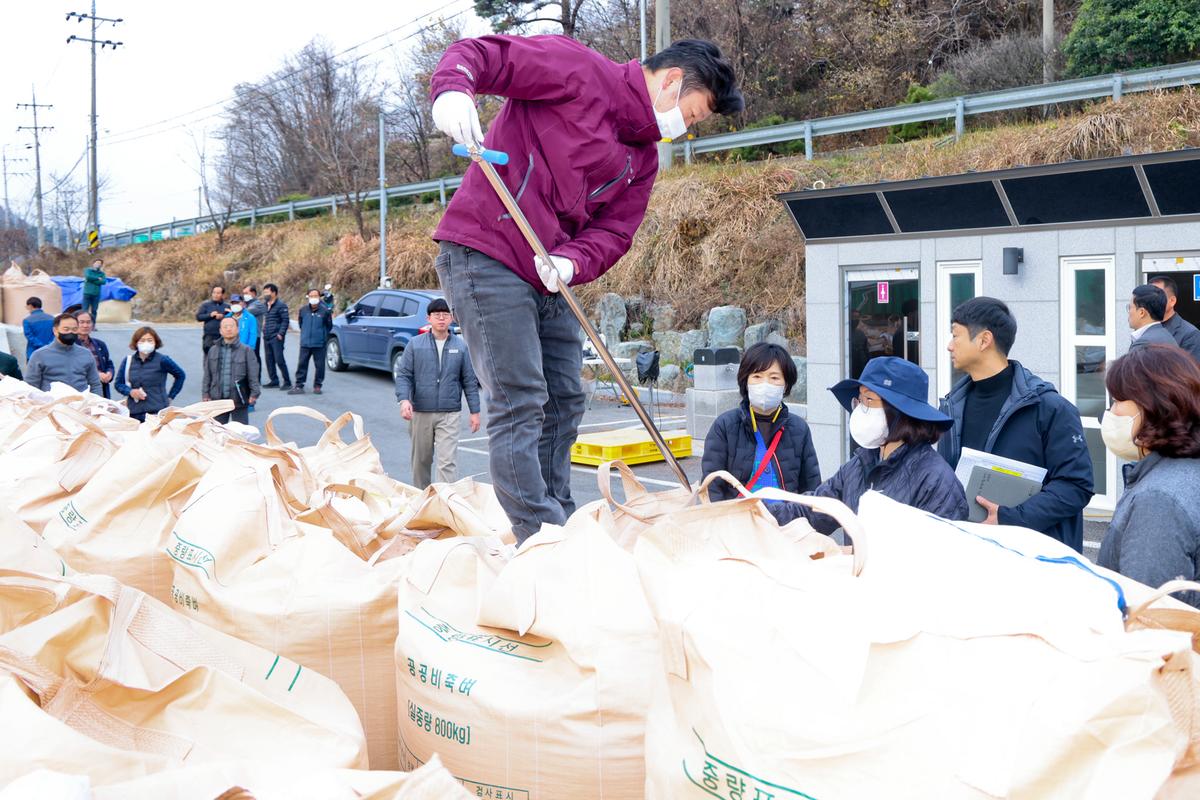 묘산면 공공비축미곡 수매 현장 방문