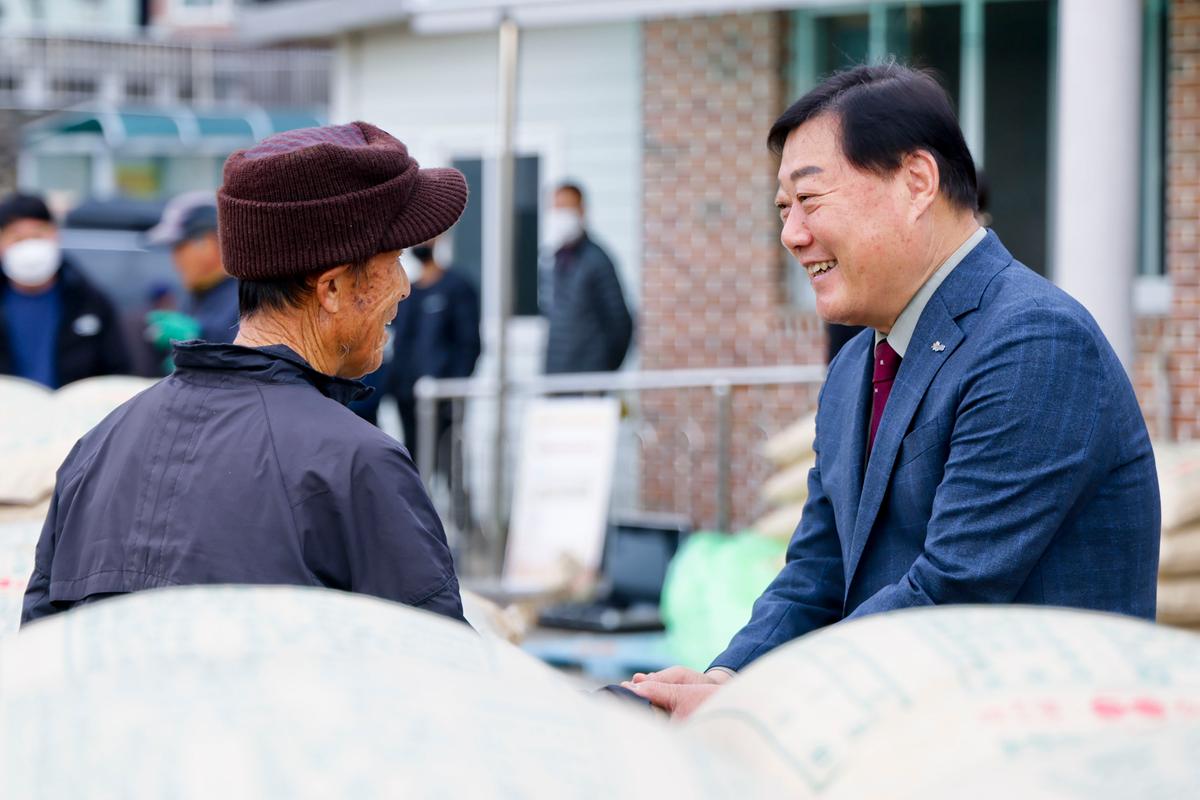 봉산면 공공비축미곡 수매 현장 방문