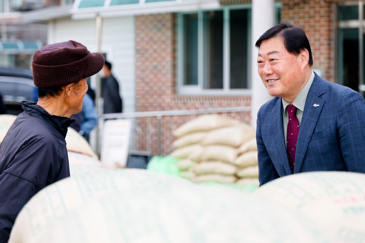 봉산면 공공비축미곡 수매 현장 방문
