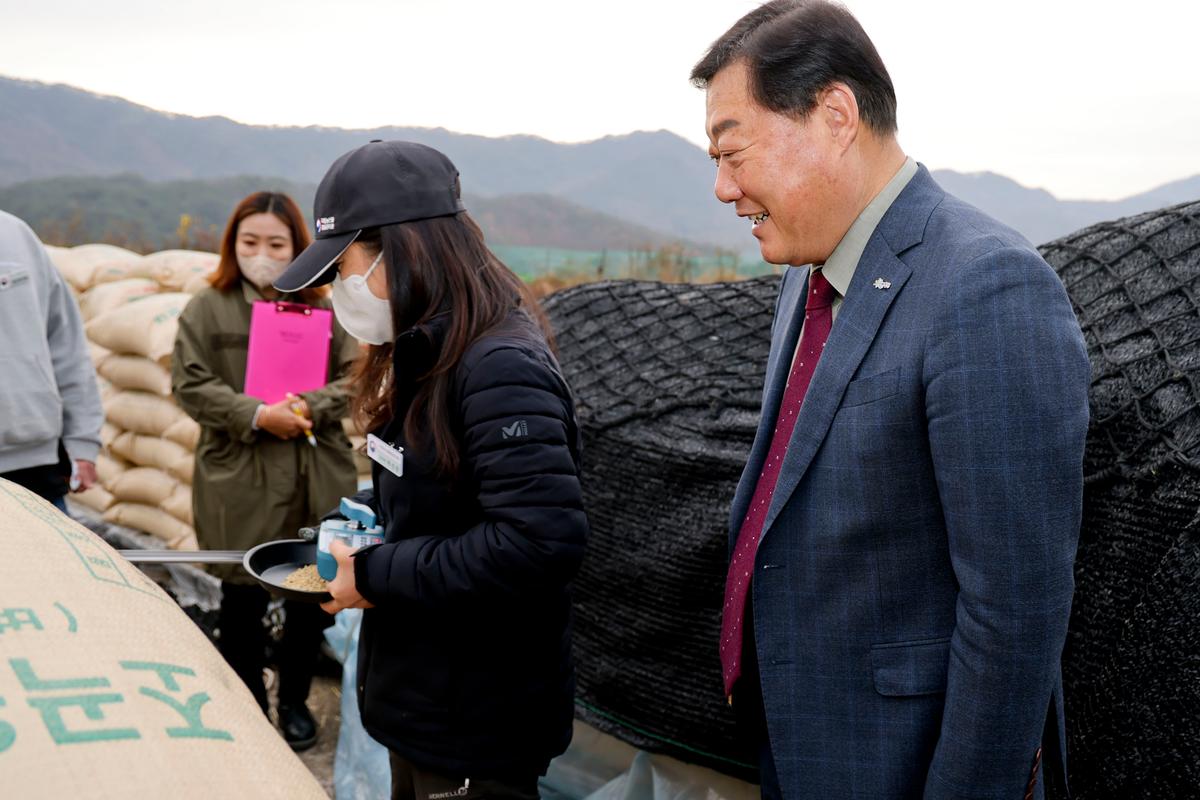 봉산면 공공비축미곡 수매 현장 방문