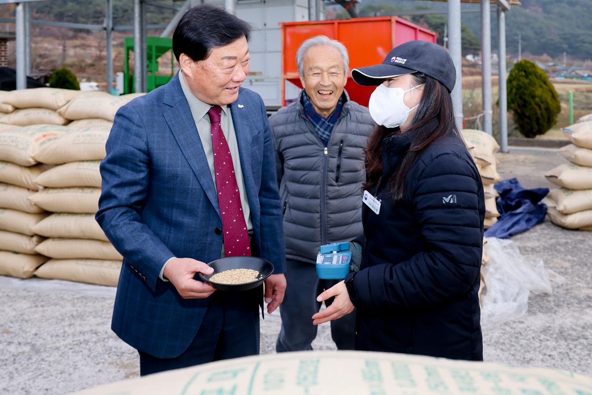 봉산면 공공비축미곡 수매 현장 방문