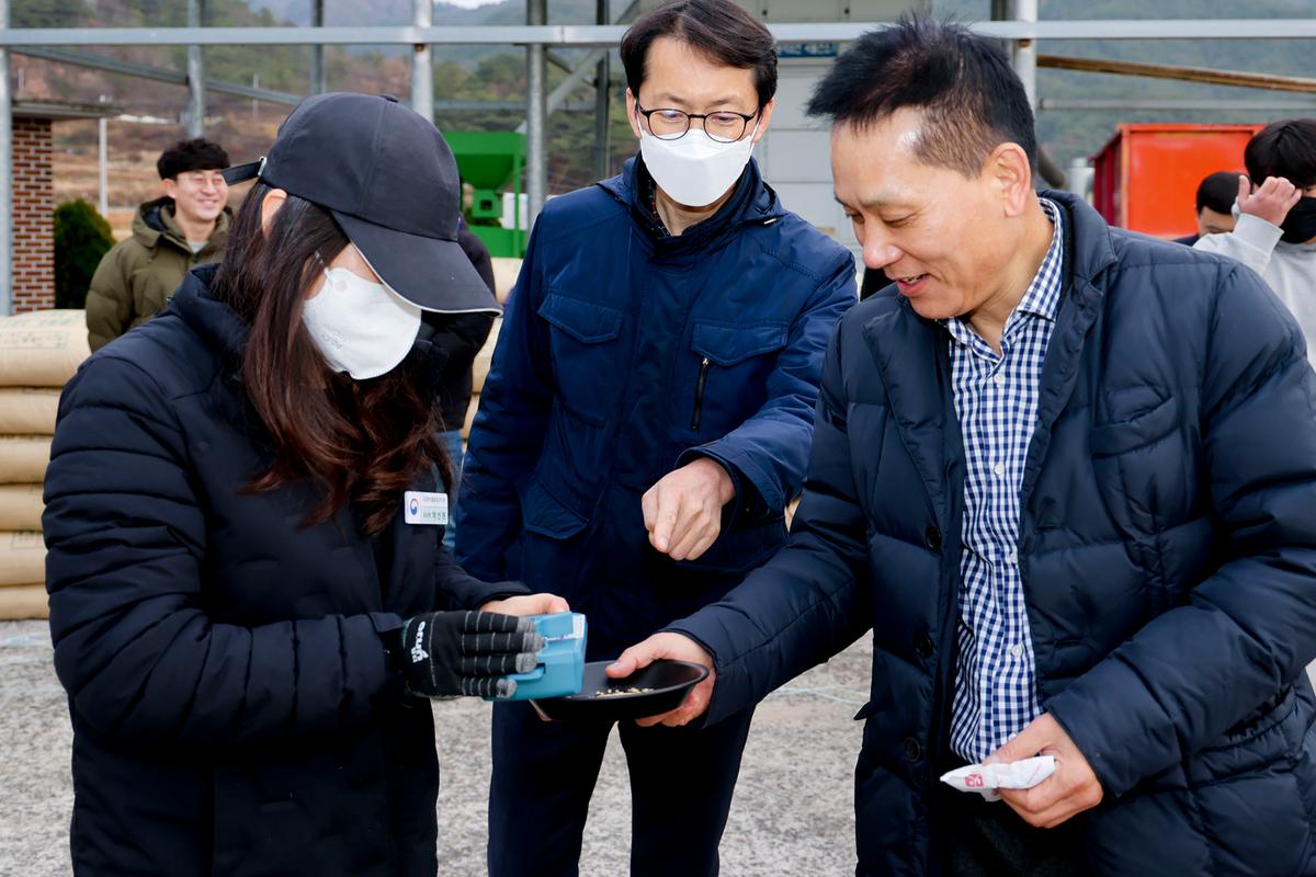 봉산면 공공비축미곡 수매 현장 방문