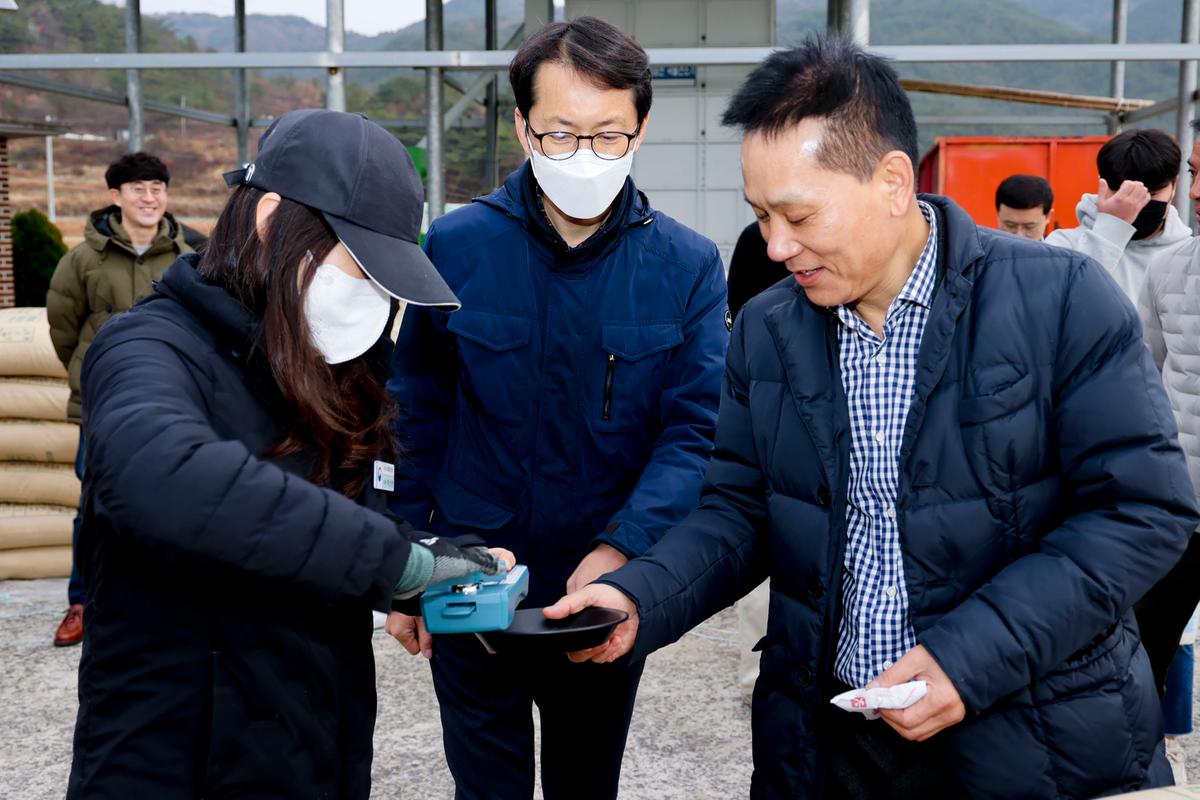 봉산면 공공비축미곡 수매 현장 방문