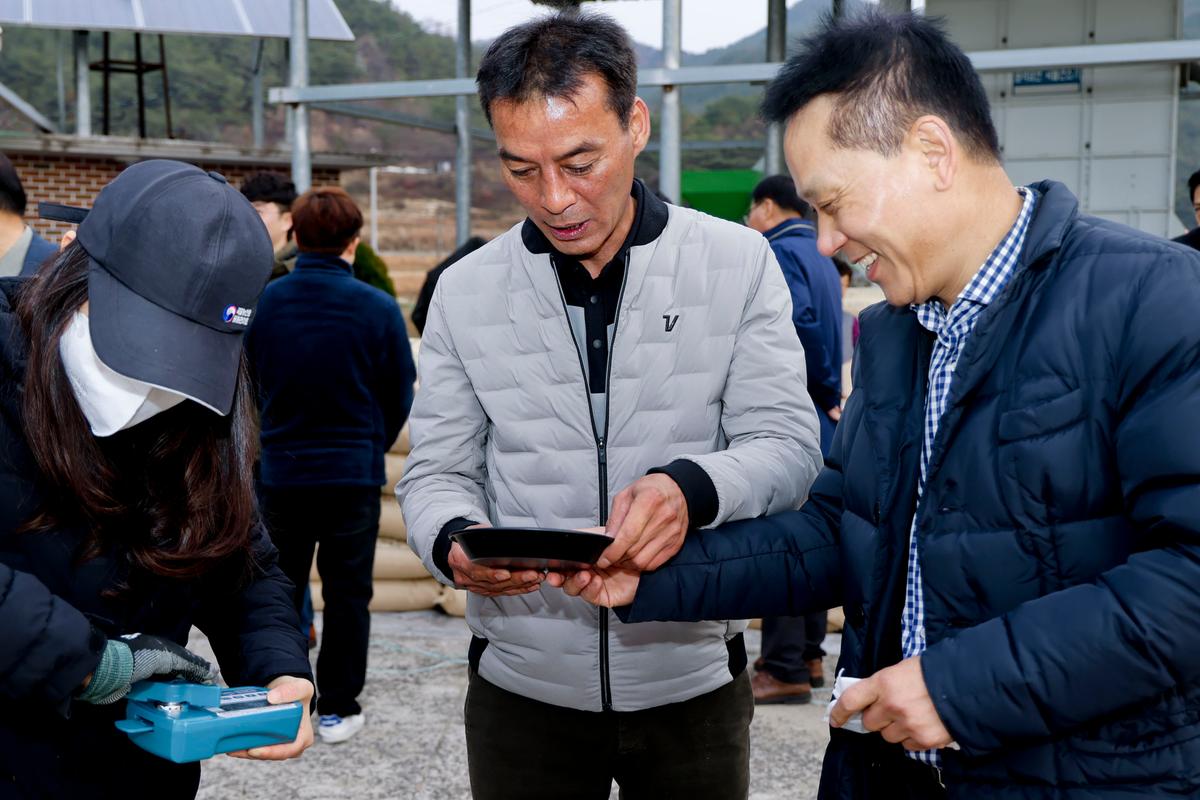 봉산면 공공비축미곡 수매 현장 방문