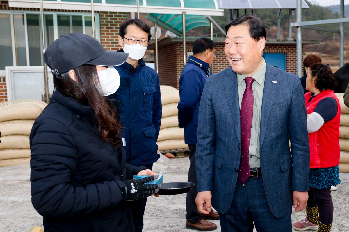 봉산면 공공비축미곡 수매 현장 방문