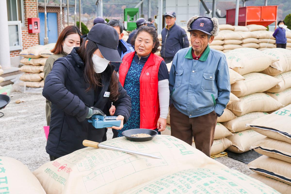 봉산면 공공비축미곡 수매 현장 방문