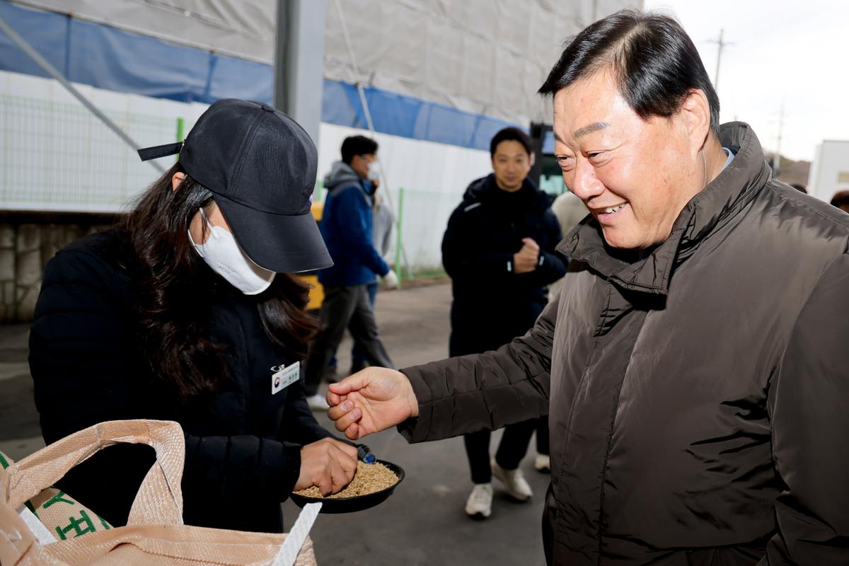 율곡면 공공비축미곡 수매 현장 방문