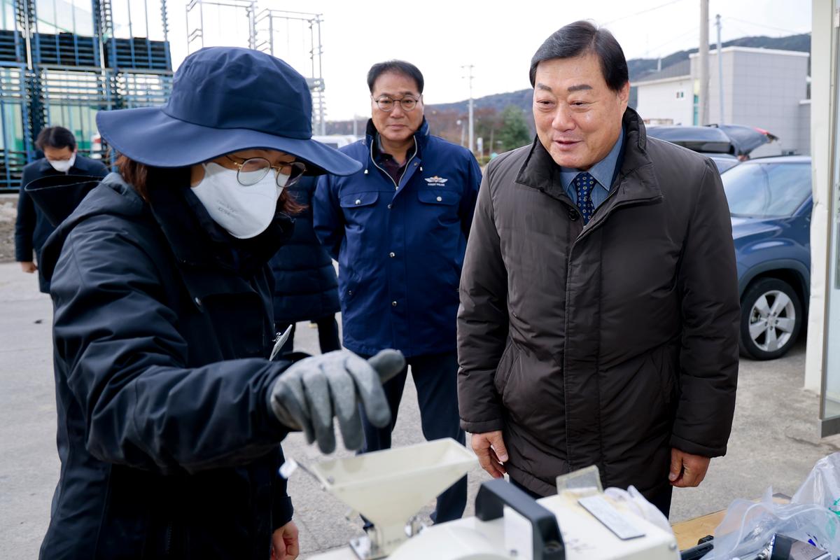 덕곡면 공공비축미곡 수매 현장 방문