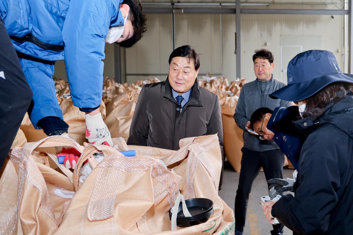 덕곡면 공공비축미곡 수매 현장 방문