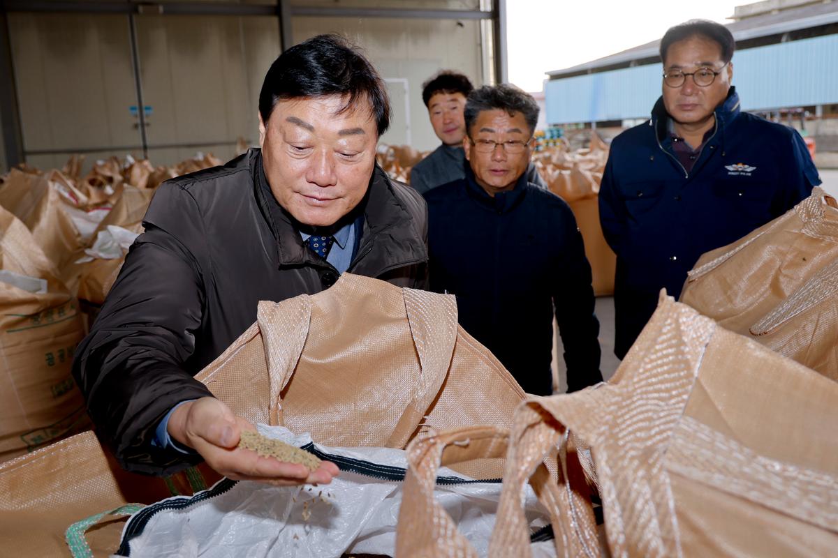 덕곡면 공공비축미곡 수매 현장 방문