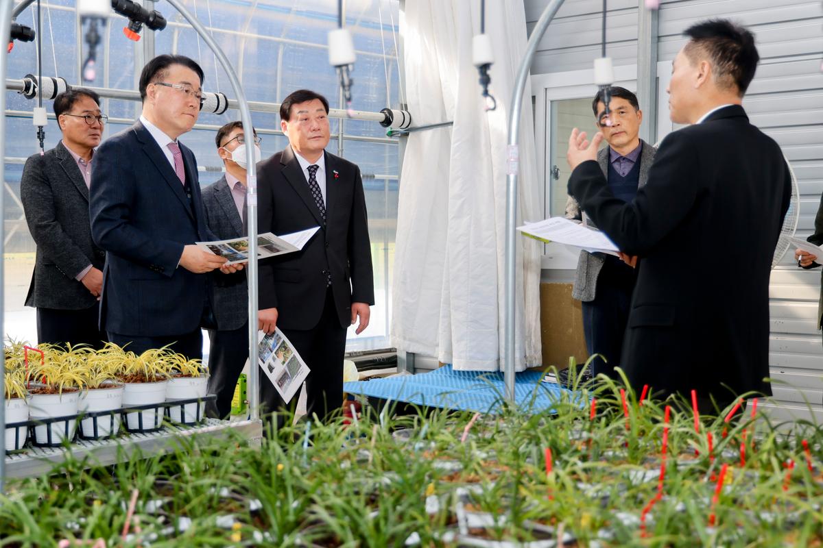 전남 화순군수 합천군 난 산업 현장 방문
