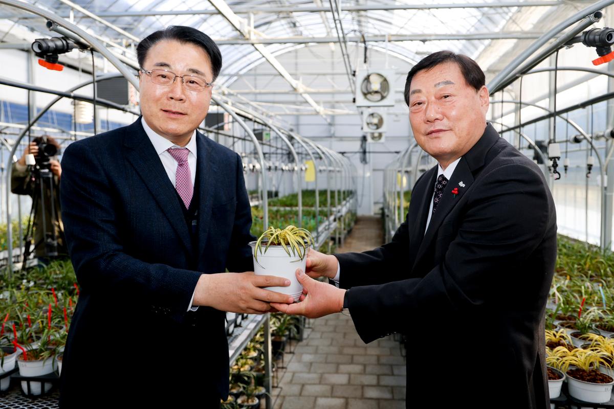 전남 화순군수 합천군 난 산업 현장 방문