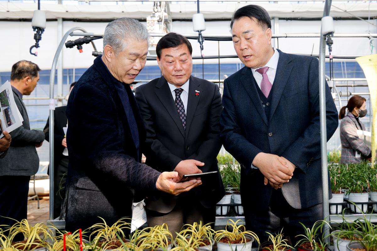 전남 화순군수 합천군 난 산업 현장 방문
