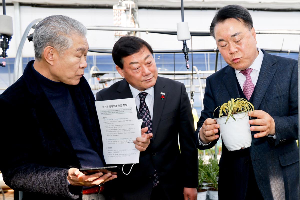 전남 화순군수 합천군 난 산업 현장 방문