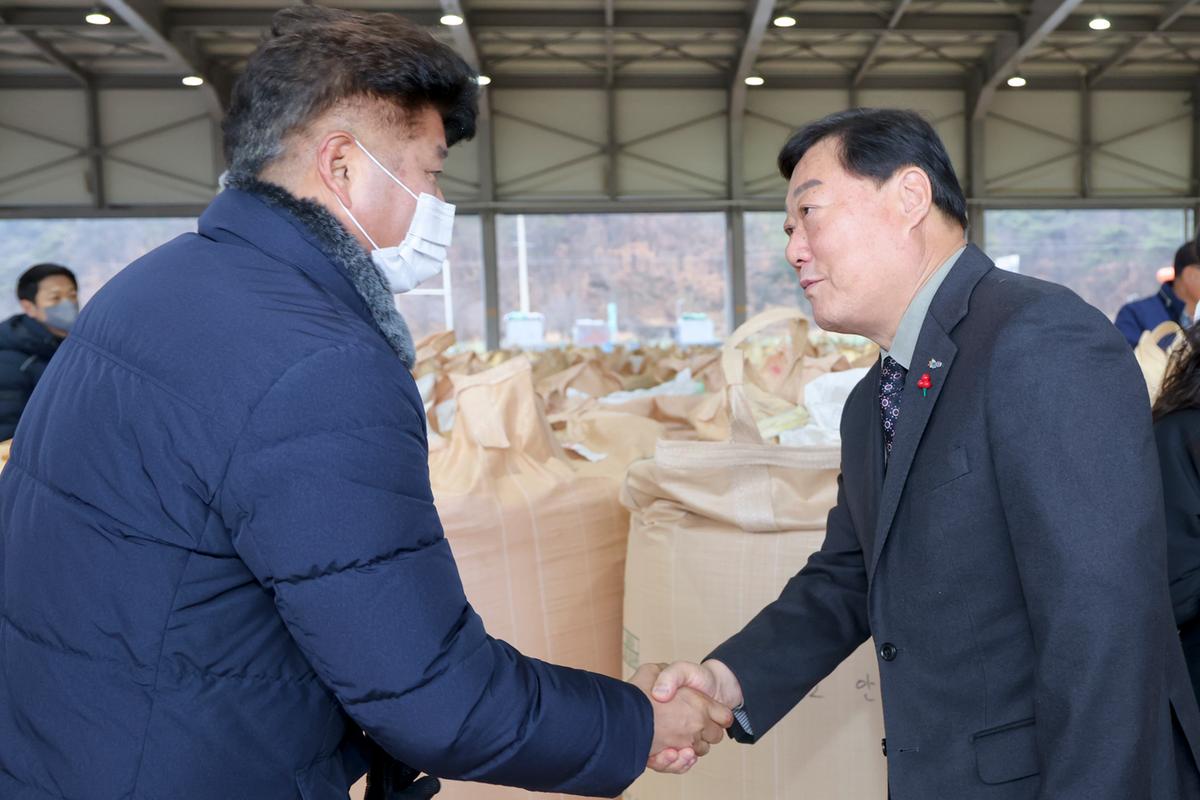 초계면 공공비축미곡 수매 현장 방문
