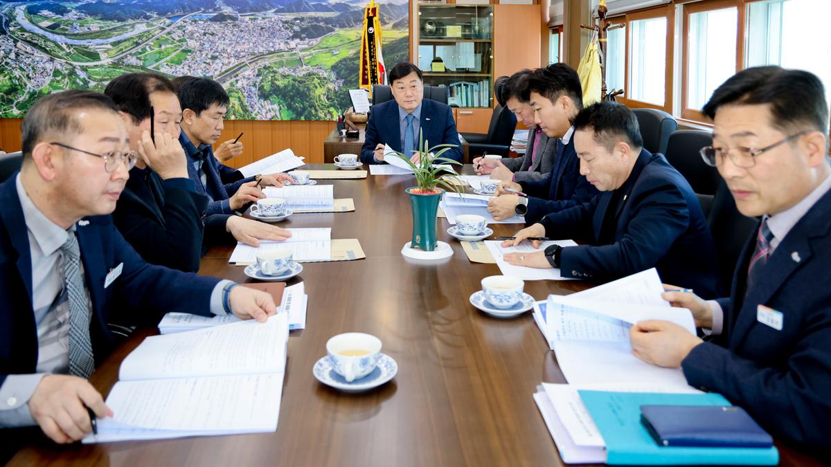 관내 건설협회 사업추진 정책 간담회