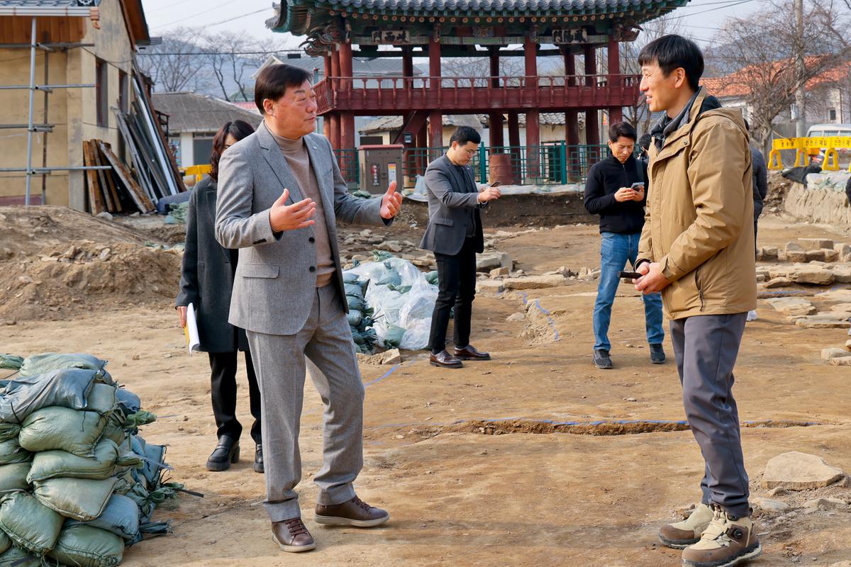 삼가읍성 발굴조사 현장방문