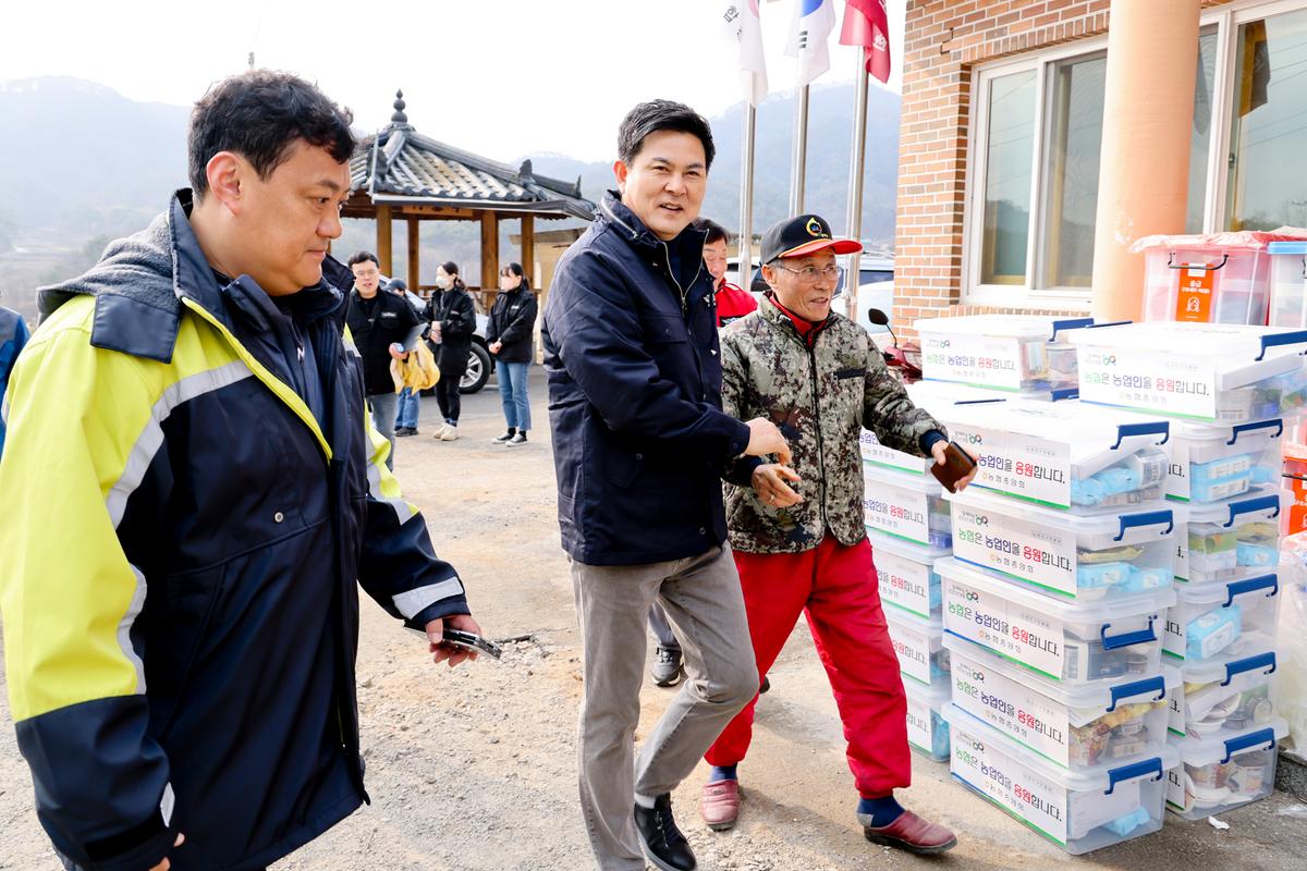 김태호국회의원 산불진화 현장방문