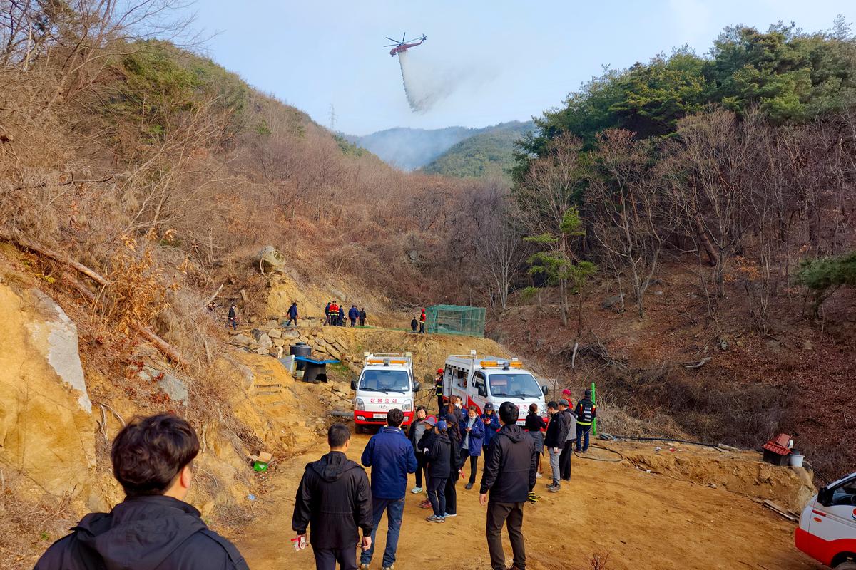 산불진화현장