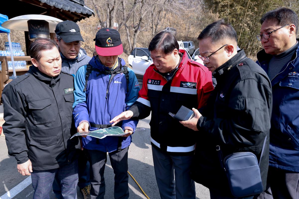 산불진화현장