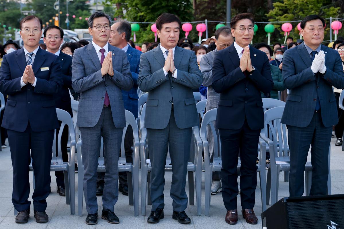 불기 2567년 부처님오신날 봉축 자비광명 평화의탑 점등식