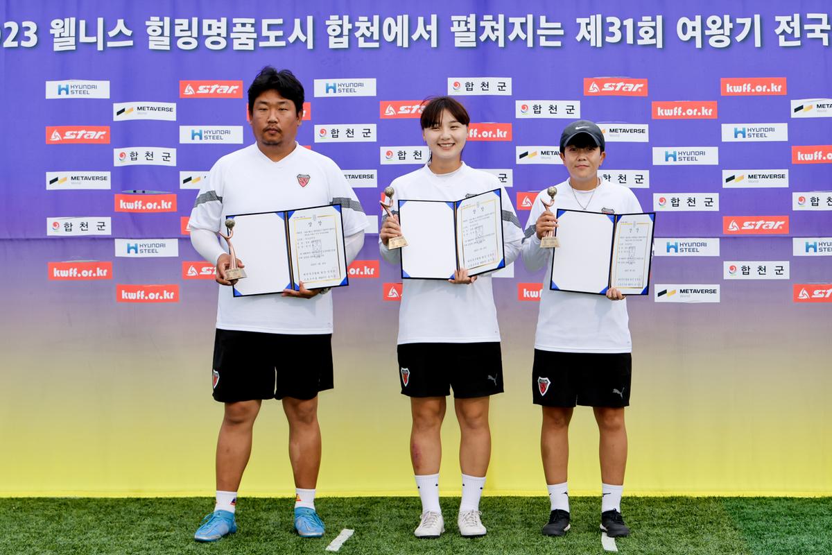 제31회 여왕기 전국여자축구대회 시상식