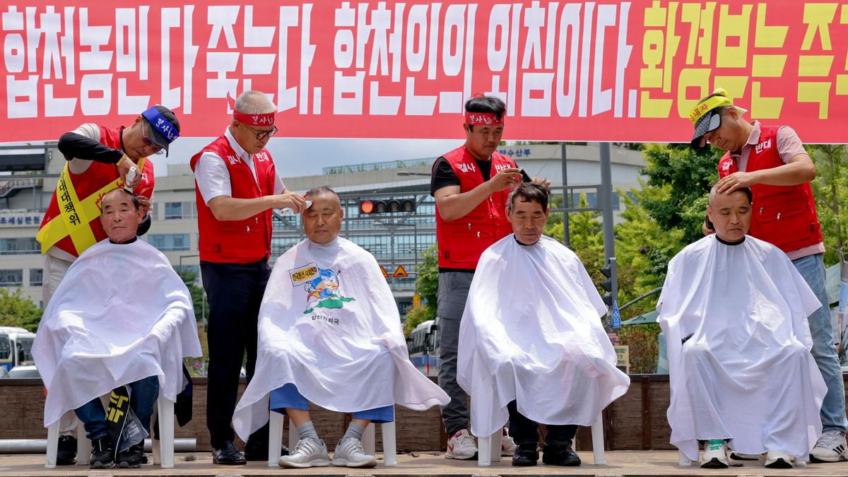 황강 광역취수장 관련 군민대책위원회 환경부 사업반대집회