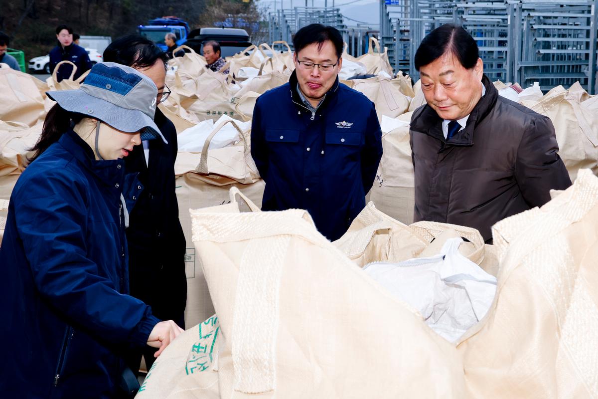 삼가면 공공비축미곡 수매 현장 방문
