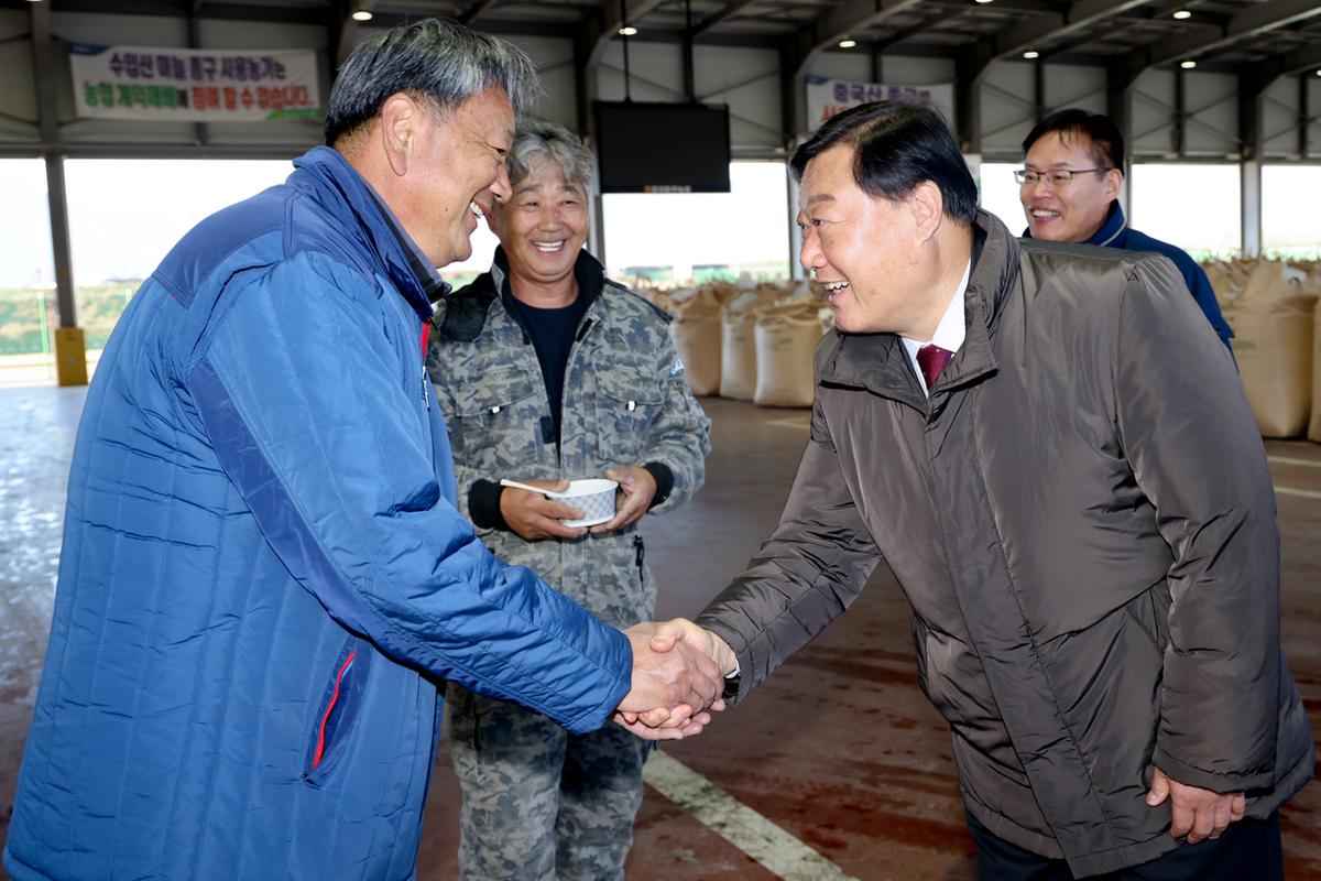 동부농협 공공비축미곡 수매 현장 방문