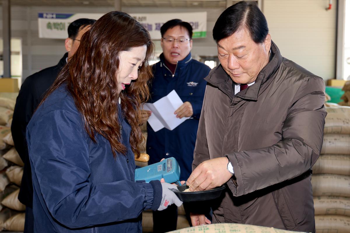 동부농협 공공비축미곡 수매 현장 방문
