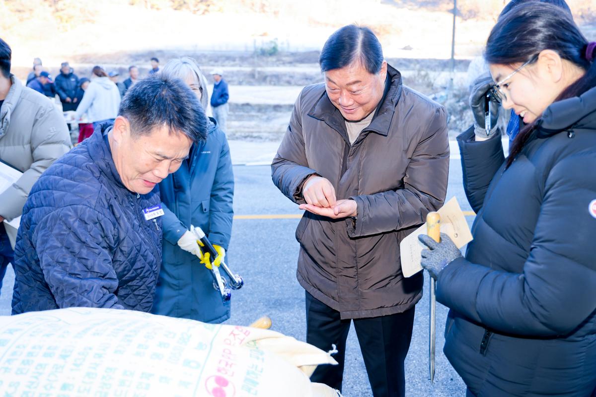 봉산면 공비축미곡 수매 현장 방문