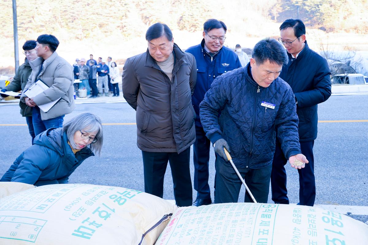 봉산면 공비축미곡 수매 현장 방문